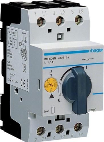 Immagine prodotto Hager Interruttore di protezione motore 1.0-1.6A MM506N