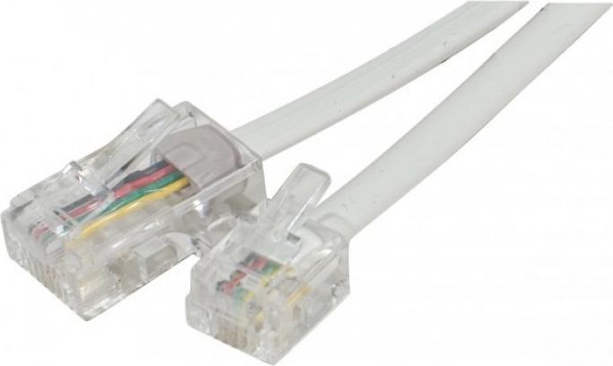Actual product image Exertis Connect Telephone cable, white, 3.0 m