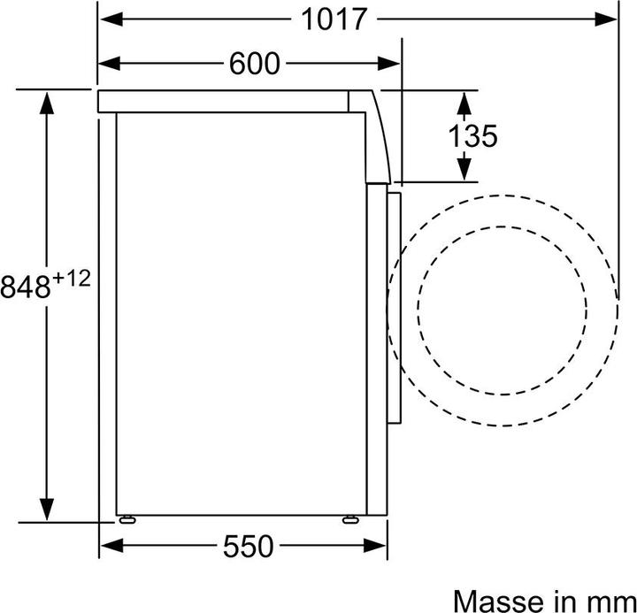 Actual product image Bosch Hausgeräte WAN281A2CH (7 kg, Left, CH plug)