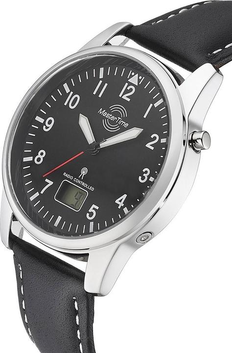 Immagine prodotto Master Time MTGA-10715-61L Radio Serie Basic Uomo 41mm 3ATM (Orologio radiocontrollato, Orologio digitale, Orologio da polso analogico, 41 mm)
