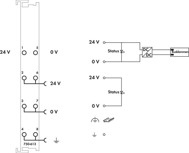 Produktbild Wago Potentialeinspeisekl. 24VDC 750-613 Bus-Einspeisung