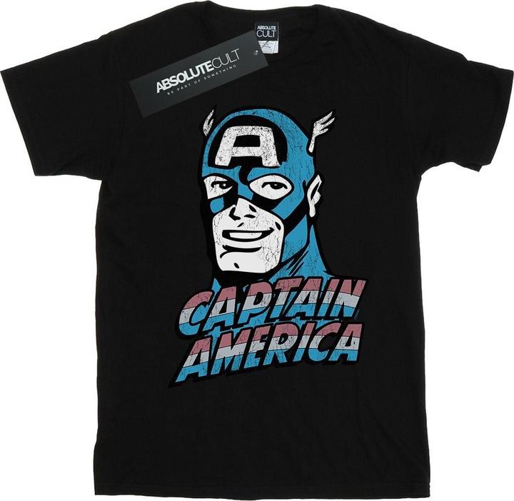 Captain America Distressed TShirt (XXL)