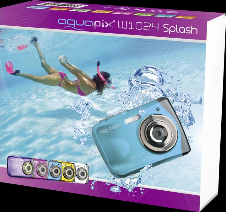 Produktbild Easypix Aquapix W1024 Splash iceblue (16 Mpx, 1/2.4")