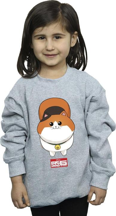 Actual product image Disney Girls Big Hero 6 Baymax Kitten Face Sweatshirt (116)