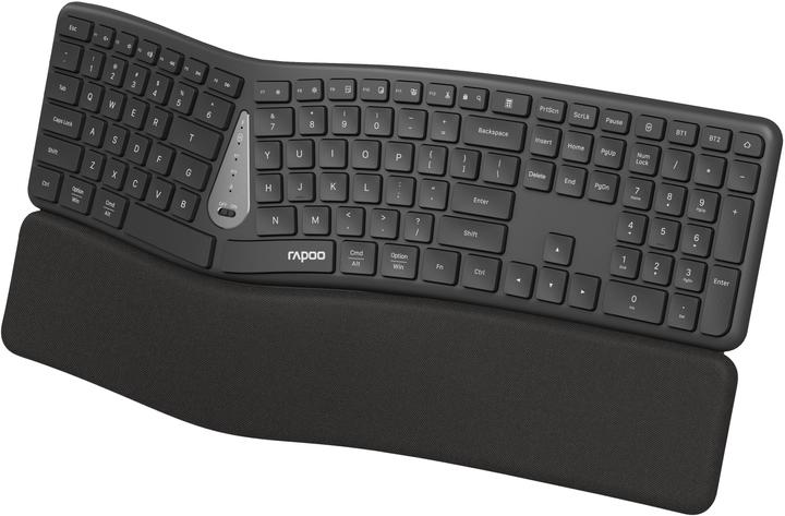 Rapoo E8810M Ergonomic Keyboard (CH, Kabellos)