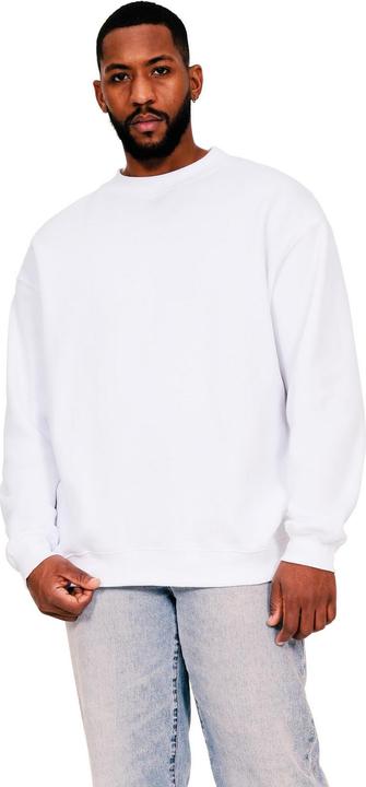 Actual product image Universal Textiles Mens Ringspun Cotton Extended Neckline Oversized Sweatshirt (L)
