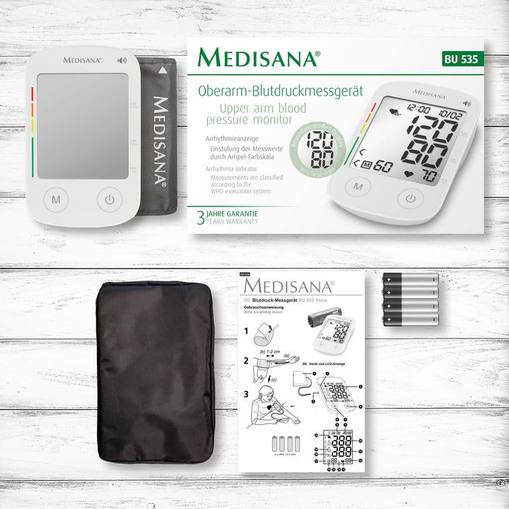 Immagine prodotto Medisana BU 535 Voice (Sfigmomanometro per braccio)