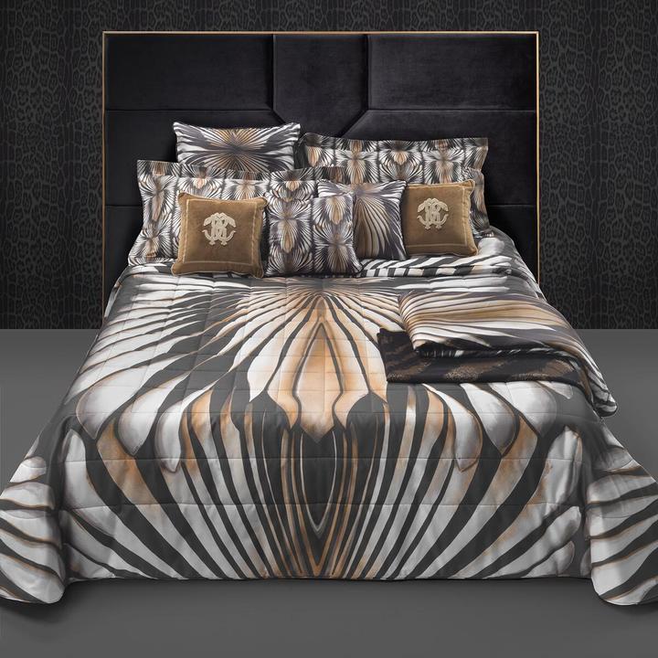 Roberto Cavalli Mako-Satin Bettwäsche Tigresse brown (Bettwäsche Set, 135x200 cm + 80x80 cm)