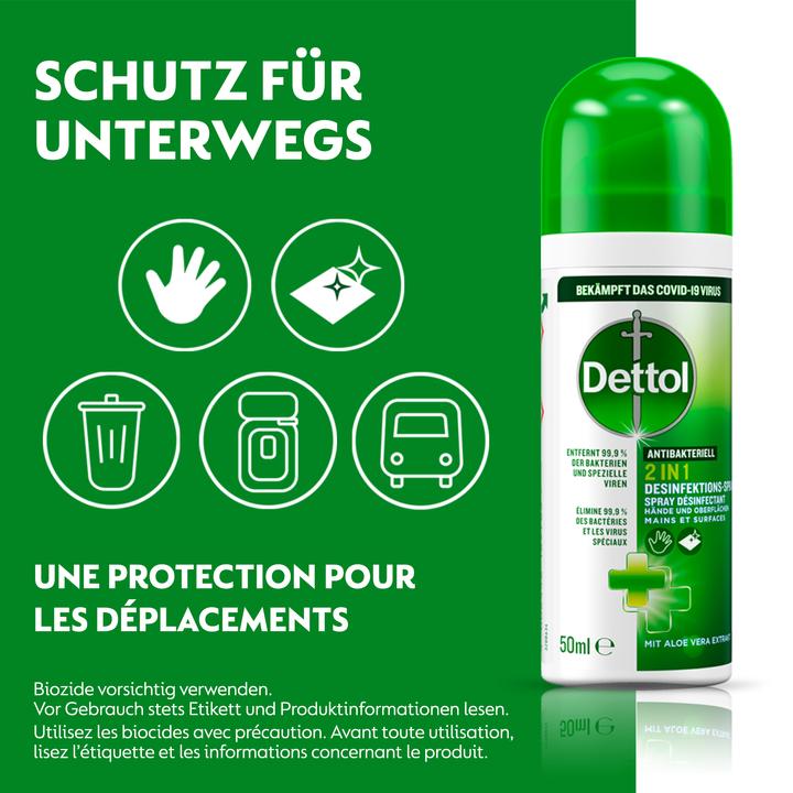 Immagine prodotto Dettol 2in1 Disinfezione Spray (50 ml)