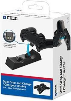 Produktbild HORI Dual Drop & Charge (Schwarz) (PS4)