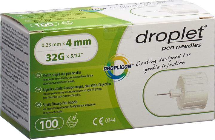 Droplet Pen Nadeln 4mm 100 Stk (Pen Nadeln + Einmalkanülen)