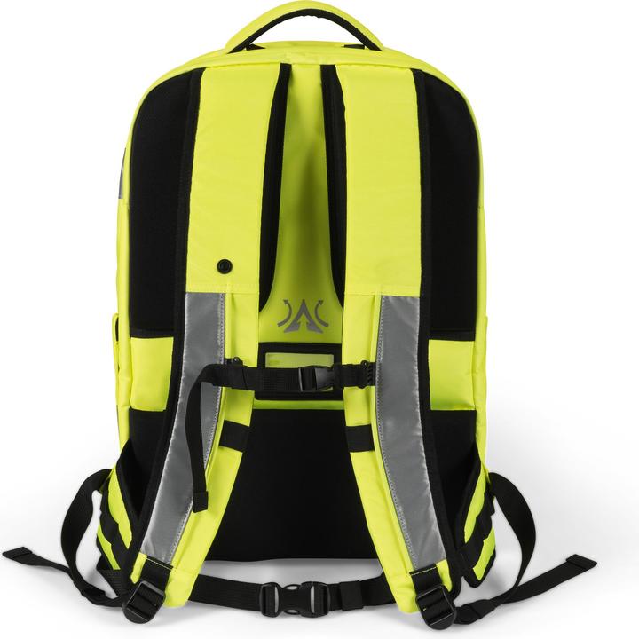 Actual product image Dicota Backpack Hi-Vis 32 - 38 litres - yellow (38 l)