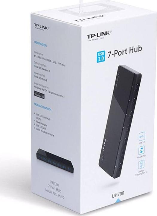 Produktbild TP-Link Uh700 (Micro USB, 7 Ports)