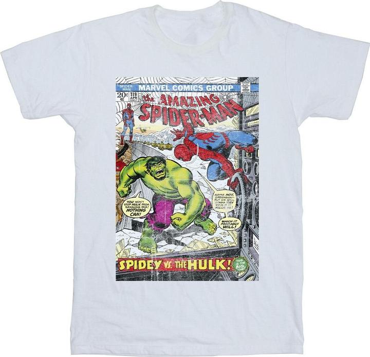 SpiderMan VS Hulk Cover TShirt (XXL)