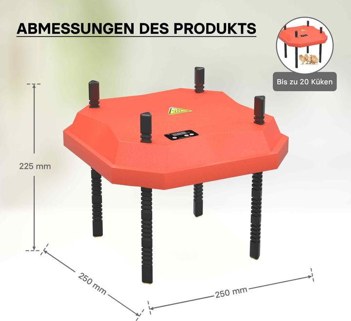 Actual product image Fudajo Küken-Wärmeplatte (30 W)