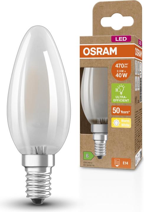 Immagine prodotto Osram Ultra (E14, 2.50 W, 470 lm, 1 x, B)