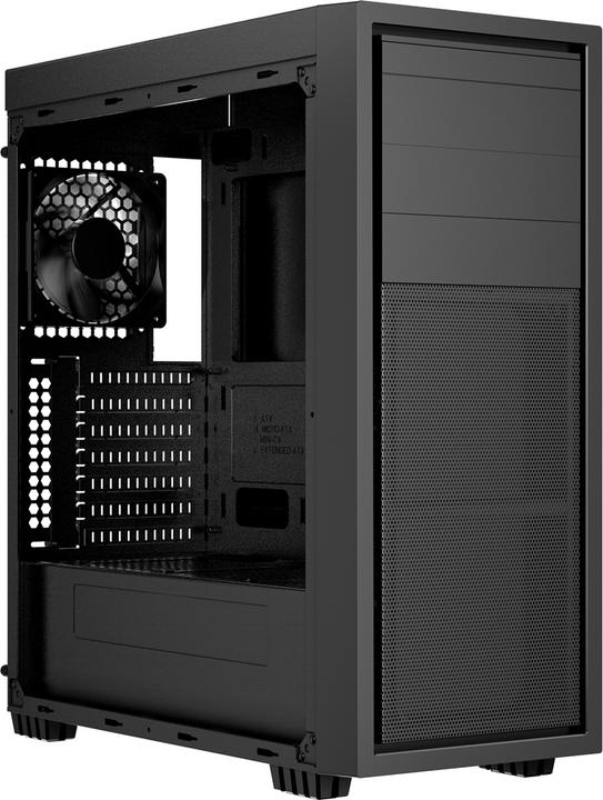 Actual product image Gembird Fornax K500 ATX Computer Case Midi Tower Black (ITX, E-ATX, ATX, mATX)