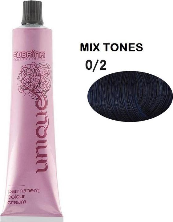 Subrina Professional Unique Permanent Hair Dye 02 Blue - 100 Ml (02 Blau)