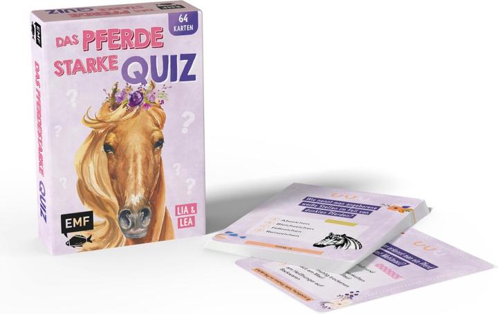 Actual product image Card game: The horsy quiz from the popular social media stars Lia and Lea - # pon (German)