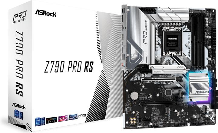 Productafbeelding AsRock Z790 PRO RS ATX Intel DDR5 So.1700 (LGA 1700, Intel Z790, ATX)