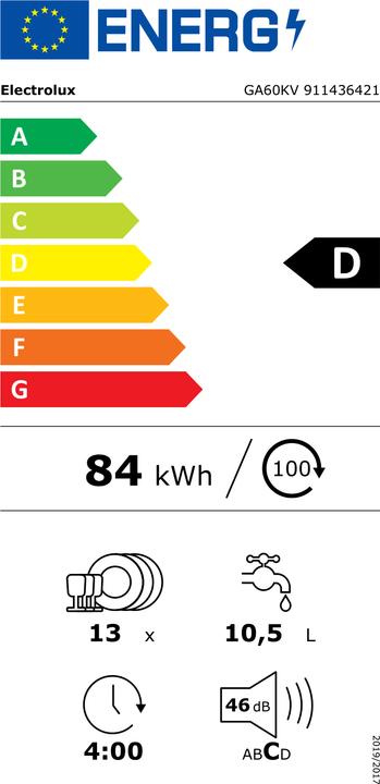 Energie-Label Electrolux GA60KV