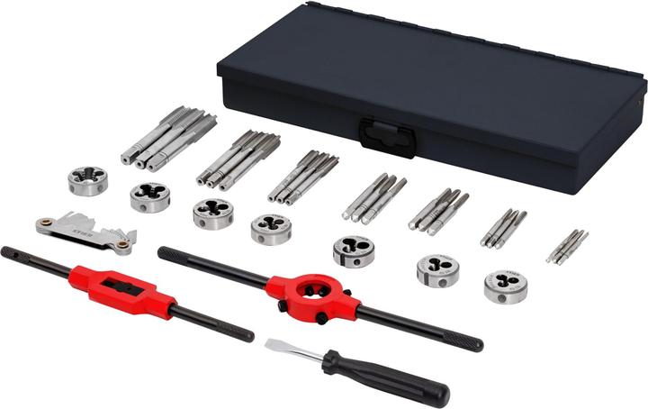 Actual product image Stier Thread cutting tool set / thread cutter set 32-piece M3-M12 HSS-G