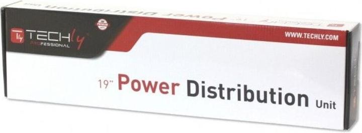 Immagine prodotto Techly I-CASE STRIP-61UD Unità di distribuzione dell'alimentazione (PDU) 6 prese AC 1U alluminio (6 x, CEE 7/3, 3 m)