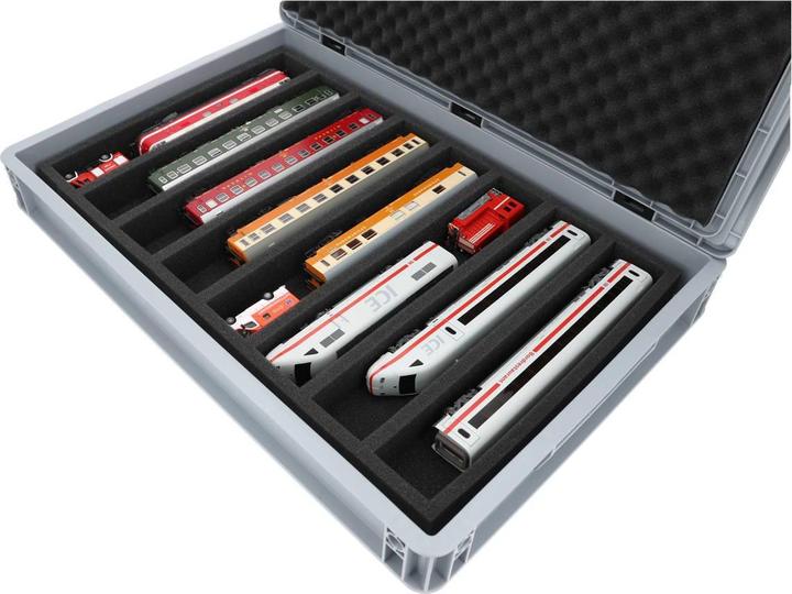 Actual product image Feldherr EB22SET - Euro container for model railways, locomotives and vehicles - 8 bars for H0 gauge - l (Plastic)