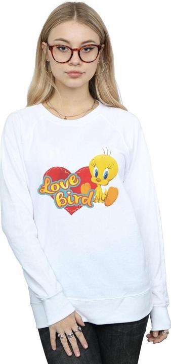 Actual product image Looney Tunes Womens/Ladies Tweety Pie Valentine's Day Love Bird Sweatshirt (XL)