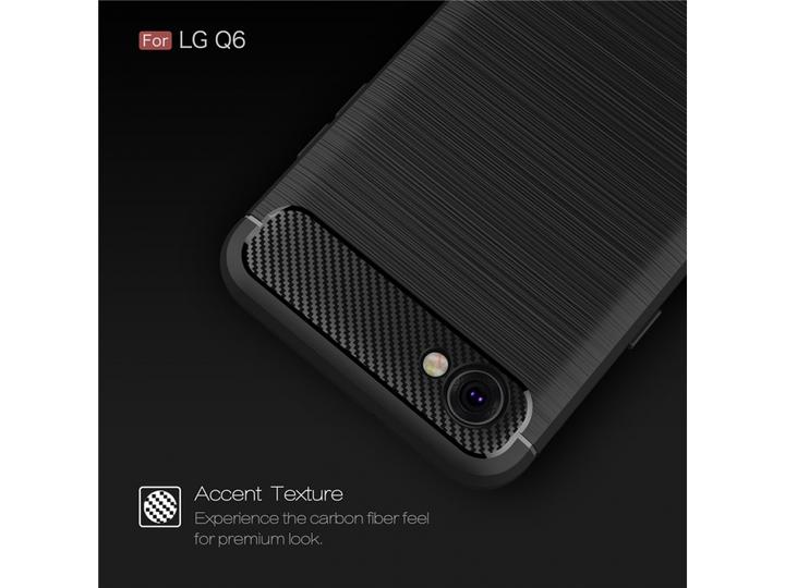 Image du produit Screenguard LG Q6 Cover Carbon Brushed Soft TPU (LG Q6)