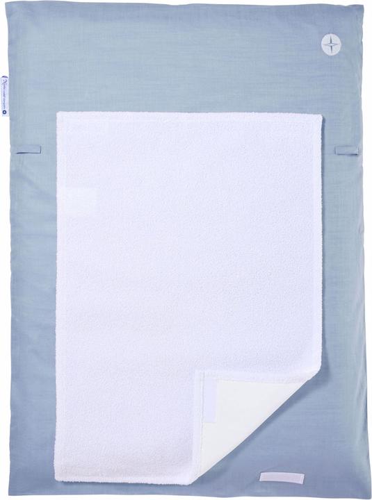 Produktbild nordic coast company Wickelauflage Blau Grau schmal