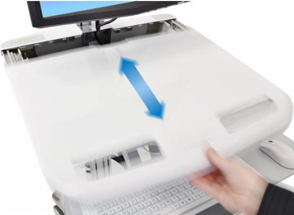 Actual product image Ergotron Trolley for LCD display/keyboard/mouse/CPU/notebook/barcode scanner - medical -...