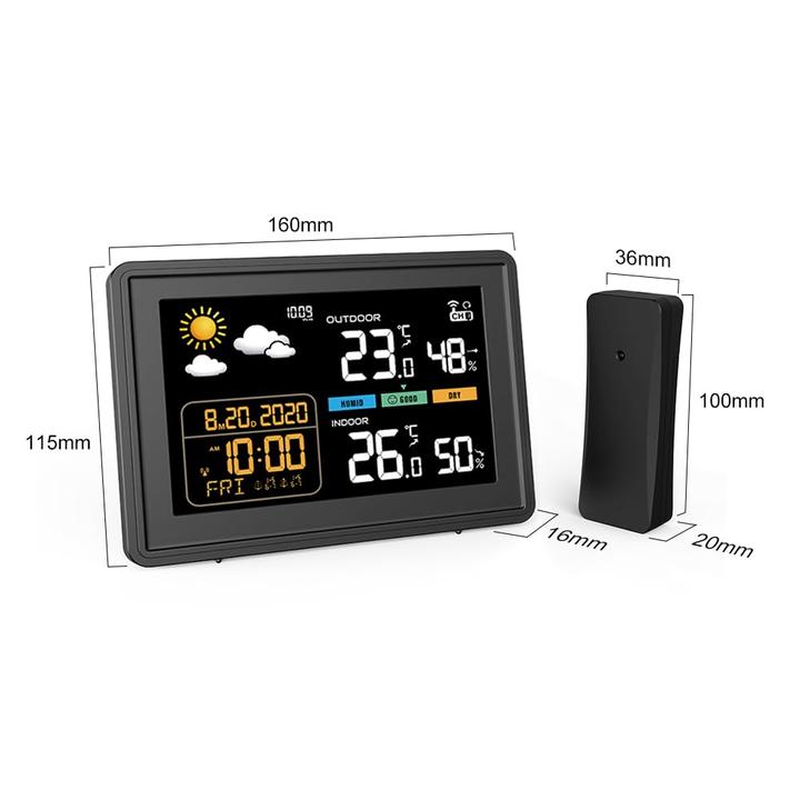Immagine prodotto Vonivi Funk-Wetterstation mit Aussensensor und Hygrometer
