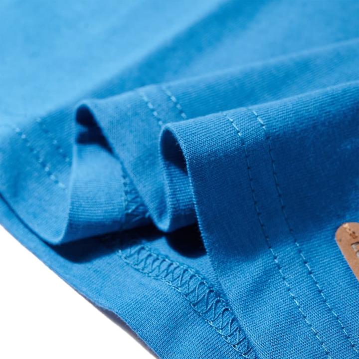 Immagine prodotto VidaXL Camicia da bambino a maniche lunghe blu petrolio 116,Materiale: 100 (116)