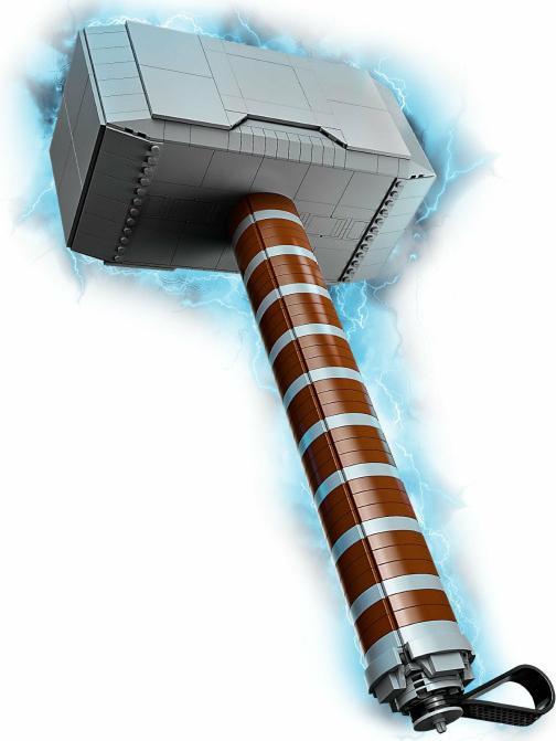 Actual product image LEGO Thor's hammer (76209, LEGO Rare Sets, LEGO Marvel)