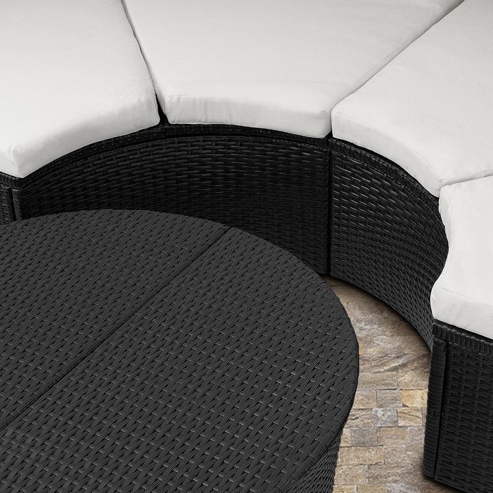 Actual product image Casaria Sun island couch in poly rattan