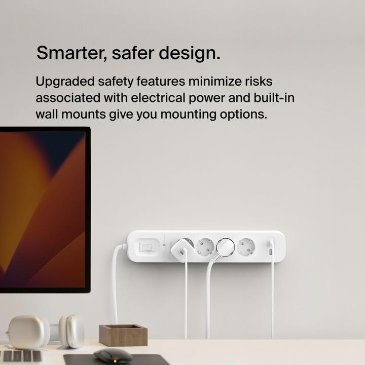 Actual product image Belkin Surgemaster surge protection (4 x, 2 m)