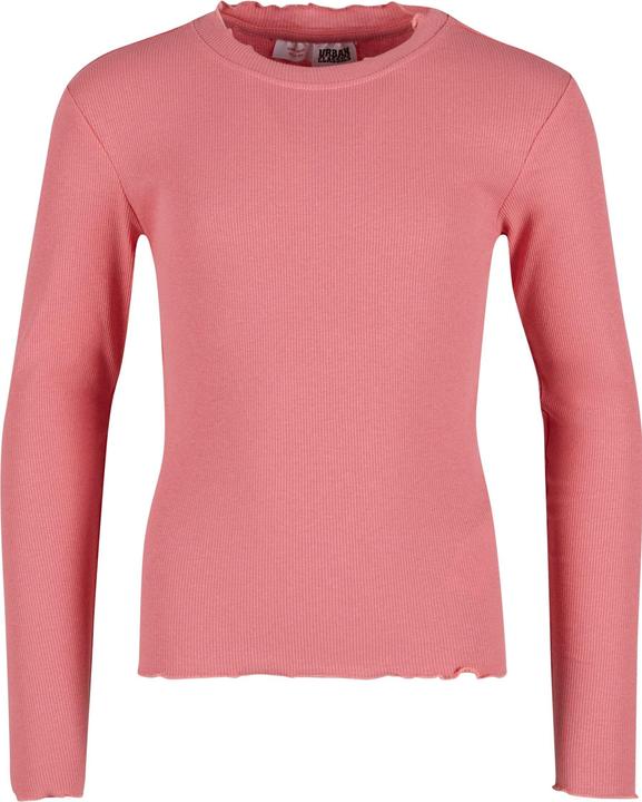 Urban Classics Girls Short Rib Longsleeve