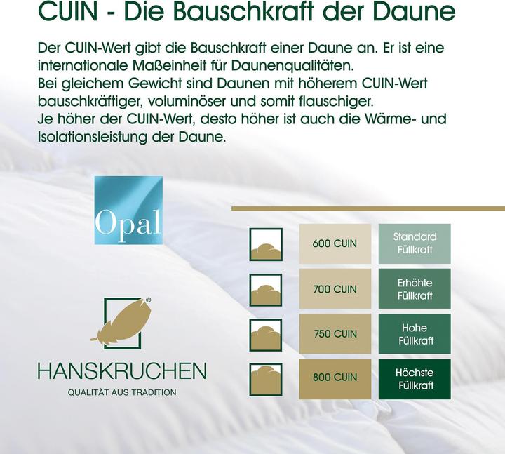 Actual product image Hanskruchen Opal (980 g, 155 x 200 cm)