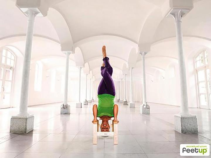 Actual product image Yogistar Feetup headstand stool
