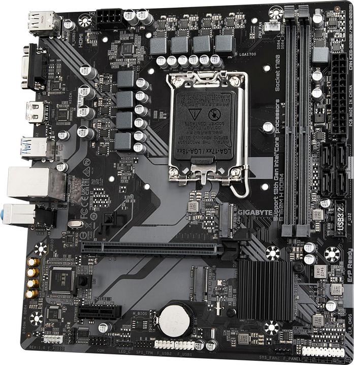 Actual product image Gigabyte MB H DDR4 B760,S1700,mATX,Intel (LGA 1700, Intel B760 Express, mATX)