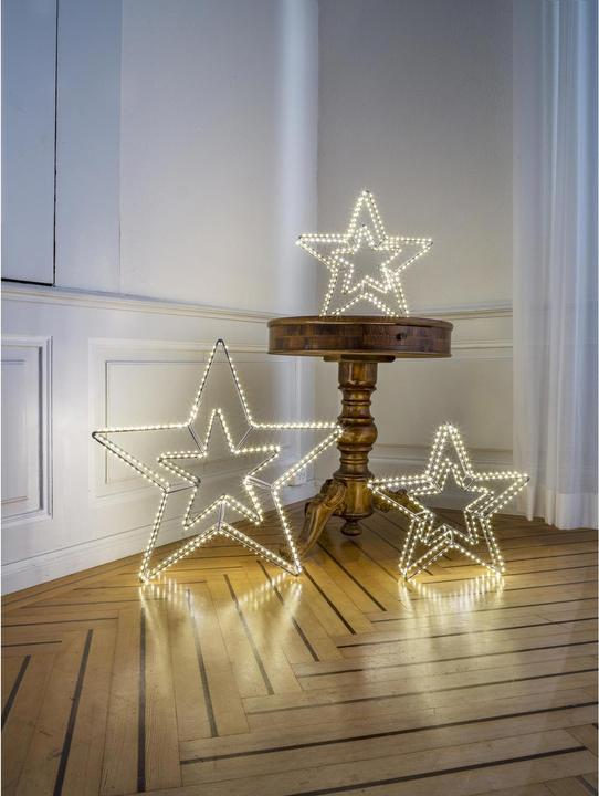 Actual product image STT 3D LED Star Double Argento 420 LED, Ø 58 cm