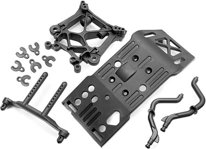 HPI Savage X Skid Plate/pont de vapeur/support de carrosserie