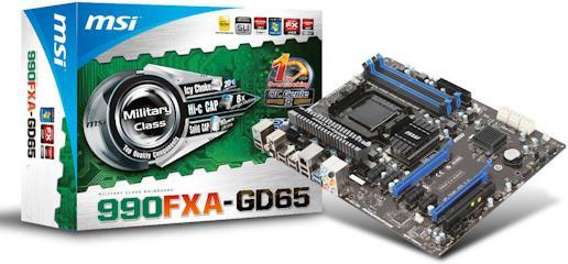 Produktbild MSI 990fxa-Gd65 (AM3+, AMD 990FX, ATX)