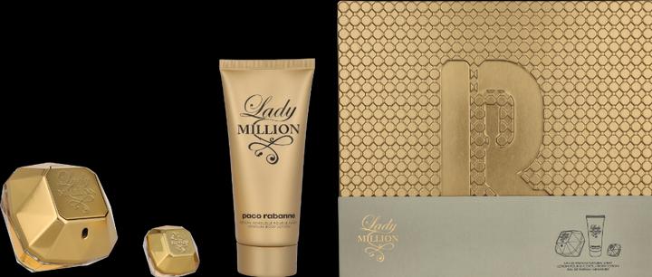 Actual product image Paco Rabanne Lady Million Edp Spray 80 ml Sets (Eau de parfum, 185 ml)