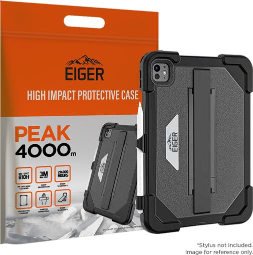 Produktbild Eiger Schutzcase mit Handschlaufe und Kickstand Peak 4000m Black (iPad Pro 11 2024 (M4))
