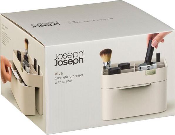 Productafbeelding Joseph Joseph Viva Make-up Cosmetic Organiser met Lade, demonteerbaar voor eenvoudige reiniging - Shell