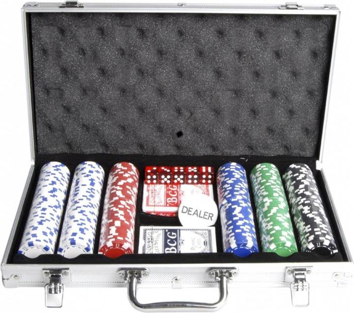 Weible Un jeu de poker de 300 dans une mallette en aluminium (Allemand)