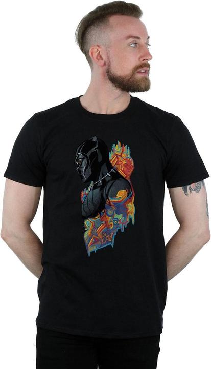 Actual product image Mens Black Panther Profile T-Shirt (M)
