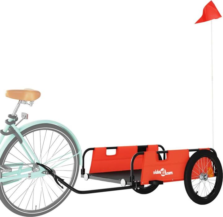 Image du produit VidaXL Fahrradanhänger Orange Oxford-Gewebe und Eisen, Farbe